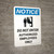 Notice: Do Not Enter Authorized Employees Only Portrait with Icon - Wall Sign