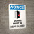 Notice: Doors Must Be Kept Closed Portrait with Icon - Wall Sign