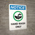 Notice: Hand Wash Only Portrait with Icon - Wall Sign