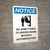 Notice: No Admittance To Server Room Without Authorization Portrait with Icon - Wall Sign