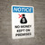Notice: No Money Kept On Premises Portrait with Icon - Wall Sign