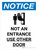 Notice: Not an Entrance - Use Other Door Portrait with Icon - Wall Sign