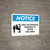 Notice: Only Authorized Persons to Enter This Area Landscape with Icon - Wall Sign
