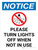 Notice: Please Turn Lights Off When Not in Use Portrait with Icon - Wall Sign
