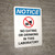Notice: No Eating Drinking In Laboratory Portrait with Icon - Wall Sign