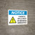 Notice: Chemical Spills Must be Reported Immediately Landscape with Icon - Wall Sign