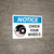 Notice: Chock Your Wheels Landscape with Icon - Wall Sign