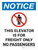 Notice: Elevator for Freight Only No Passengers Portrait with Icon - Wall Sign