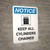 Notice: Keep All Cylinders Chained Portrait with Icon - Wall Sign