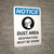 Notice: Dust Area Respirators Must be Worn Portrait with Icon - Wall Sign