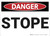 Danger: Stope - Wall Sign