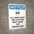 Notice: Employees and Visitors Must Wear Eye Protection Portrait with Icon - Wall Sign