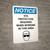 Notice: Eye Protection Required While Working in Area Portrait with Icon - Wall Sign