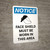 Notice: Face Shield Must Be Worn In This Area Portrait with Icon - Wall Sign
