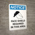Notice: Face Shield Required in This Area Portrait with Icon - Wall Sign