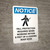 Notice: Fall Protection Required When Working Within Roof Edge Portrait with Icon - Wall Sign