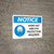 Notice: Hard Hat Eye Protection Required Landscape with Icon - Wall Sign
