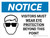 Notice: PPE Visitors Must Wear Eye Protection Landscape with Icon - Wall Sign
