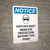 Notice: PPE Visitors Must Wear Eye Protection Portrait with Icon - Wall Sign