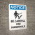 Notice: Be Careful Use Handrails Portrait with Icon - Wall Sign