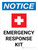 Notice: Emergency Response Kit Portrait with Icon - Wall Sign