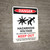Danger: Hazardous Voltage Inside Can Shock, Burn, Or Cause Death Billingual Portrait - Wall Sign