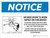 Notice: We Need Room To Work - Obstructions May Be Damaged Or Removed Landscape - Wall Sign