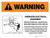 Warning: Energized Electrical Equipment - Obstructions Will Cause Delays Landscape - Wall Sign