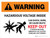 Warning: Hazardous Voltage Inside Can Shock, Burn, Or Cause Death - Keep Out Landscape - Wall Sign
