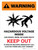 Warning: Hazardous Voltage Inside Can Shock, Burn, Or Cause Death - Keep Out Portrait - Wall Sign