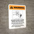 Warning: We Need Room To Work Safely - Obstruction May Be Damaged Portrait - Wall Sign