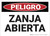 Danger: Open Pit - Spanish - Wall Sign