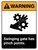 Warning: Swinging Gate Has Pinch Points ANSI Portrait - Wall Sign