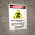 Danger: Pesticide Storage Unauthorized Keep Out Spanish Portrait - Wall Sign