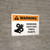 Warning: Swinging Gate Has Pinch Points Landscape - Wall Sign
