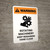Warning: Rotating Machinery Keep Remaining Portrait - Wall Sign