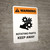 Warning: Rotating Parts Keep Away Portrait - Wall Sign
