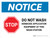 Notice: Do Not Wash Herbicide Equipment Landscape - Wall Sign