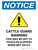 Notice: Cattle Guard Warning Pipe May Be Hot To Portrait - Wall Sign
