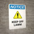 Notice: Keep Off Lawn Portrait - Wall Sign