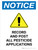Notice: Record And Post All Pesticide Applications Portrait - Wall Sign