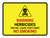 Warning Herbicides Fire No Smoking Landscape - Wall Sign