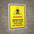Warning Herbicides Fire No Smoking Portrait - Wall Sign