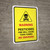 Warning Pesticides Fire No Smoking Portrait - Wall Sign