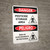 Danger: Pesticide Storage Area Bilingual Spanish Portrait - Wall Sign