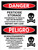 Danger: Pesticide Storage Hazardous Bilingual Portrait - Wall Sign