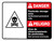 Danger: Pesticide Storage Area Personnel Only Bilingual Spanish ANSI Landscape - Wall Sign