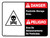 Danger: Pesticide Storage Area Bilingual ANSI Landscape - Wall Sign