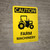 Caution: Farm Machinery Portrait - Wall Sign
