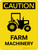 Caution: Farm Machinery Portrait - Wall Sign